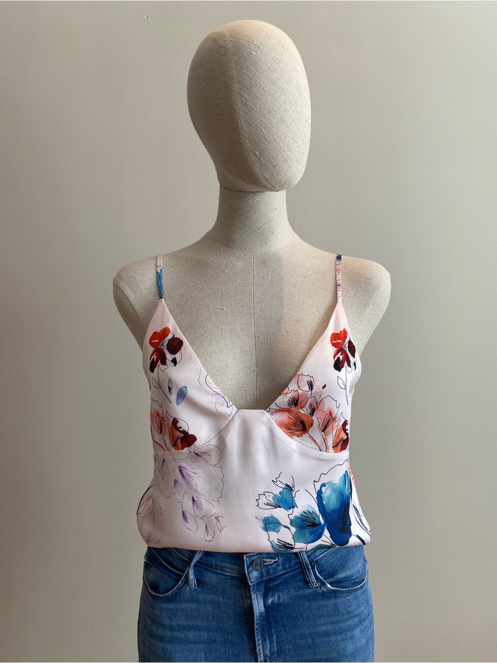 Marciano Floral Satin Cami Top. Size S